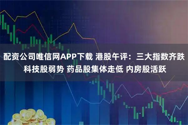 配资公司唯信网APP下载 港股午评：三大指数齐跌 科技股弱势 药品股集体走低 内房股活跃