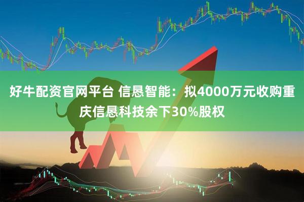 好牛配资官网平台 信恳智能：拟4000万元收购重庆信恳科技余下30%股权